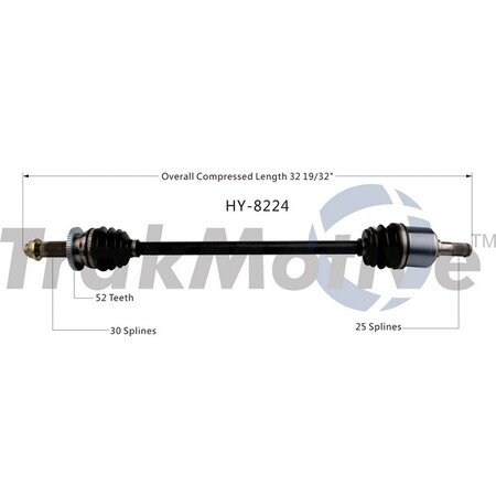 Surtrack Axle Cv Axle Shaft, Hy-8224 HY-8224